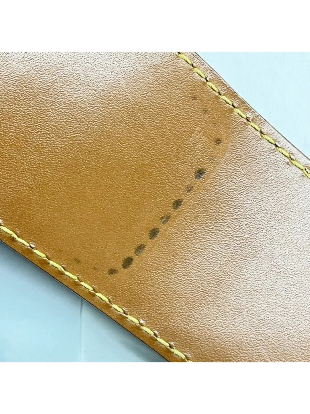 Louis Vuitton Business Bag Epi Serviette Fermoir with Key Solid Brown